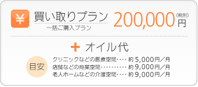 買取プラン　200,000円（税別）